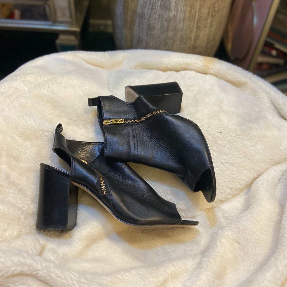 Black Leather Cole Haan heels